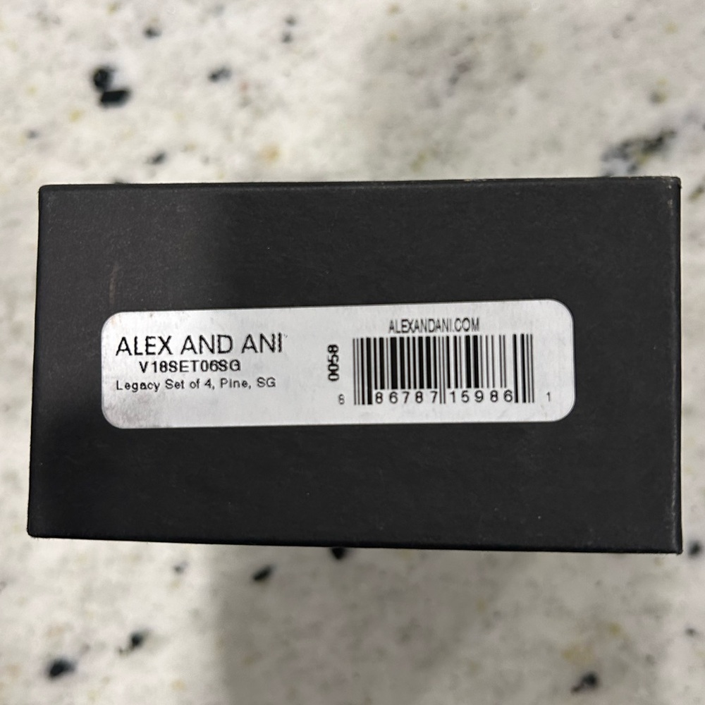 Alex and Ani Gold and Green Cuff Bracelet Set - Picture 6 of 6